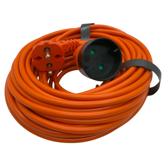 przedłużacz ogrodowy 15mb 2x1.0mm2 bez uziemienia z wtyczką Schuko ELGOTECH PK-1015 