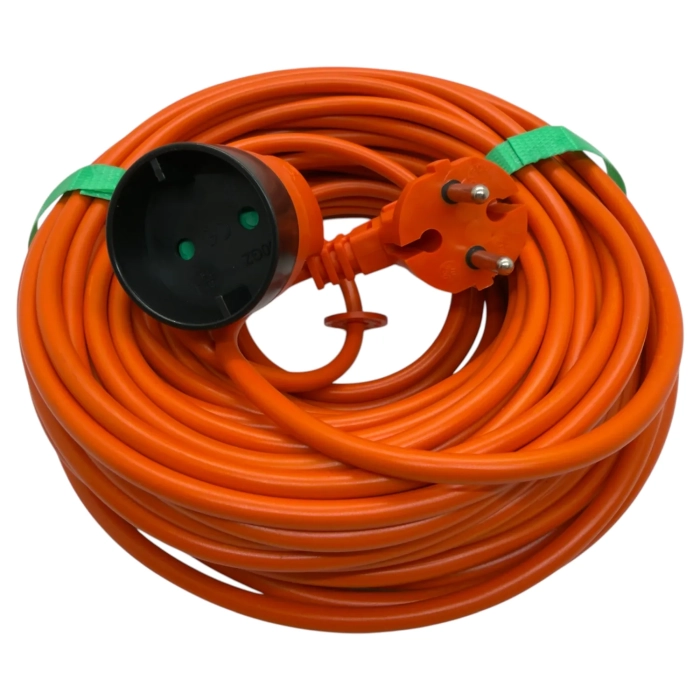 przedłużacz ogrodowy 25mb 2x1.0mm2 bez uziemienia z wtyczką Schuko ELGOTECH PK-1025 