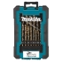 19-częściowy zestaw wierteł HSS-Co do metalu Makita D-67561