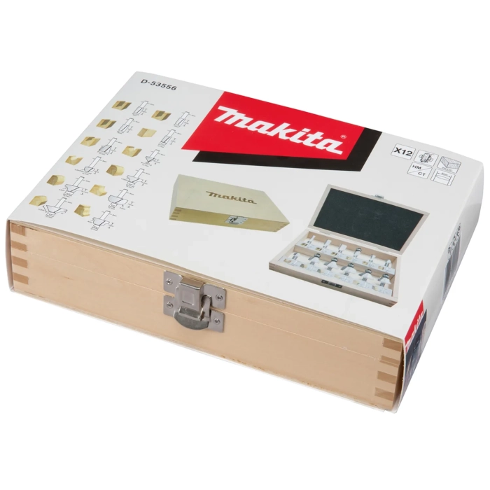 Makita D-53556  zestaw frezów 12szt (uchwyt 6mm)