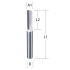 Makita D-16988  wiertło frezujące 6mm 6x65mm u:6/ś:6/dr:18/dc:65