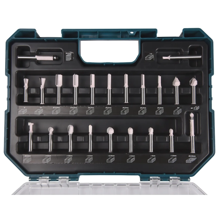Makita D-74784 zestaw frezów - do rowków 8mm (22 szt.)