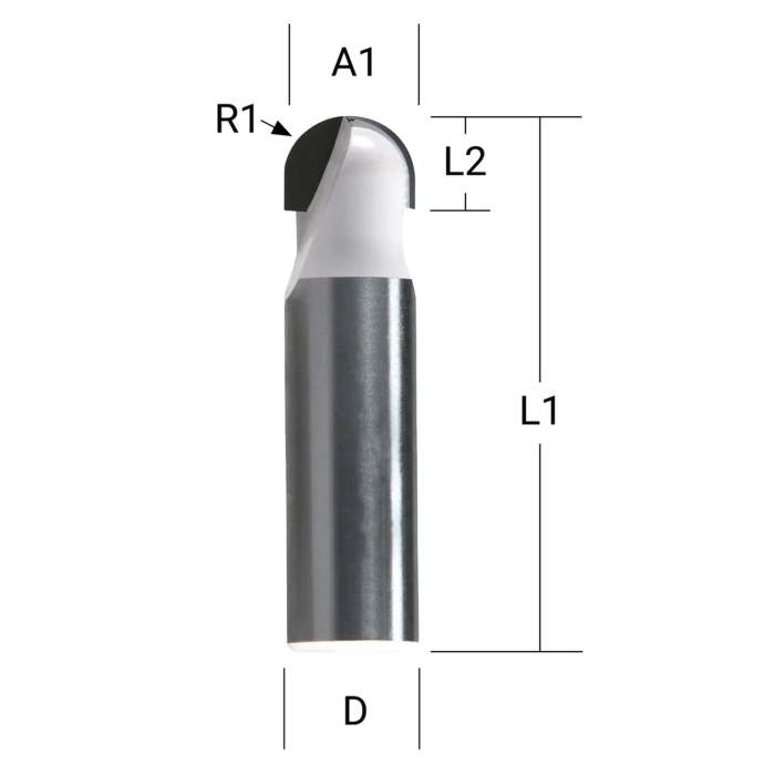 Makita P-78972  frez do rowków U 8r 8mm 16x50mm u:8/ś:16/dr:18/dc:50/r:8