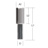 Makita P-78829  frez prosty 8mm 20x52mm (2 ostrza)