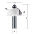 Makita P-78938  frez prof.wypukły 12,7r 8mm38,2x51mm(z łożysk) u:8/ś:38,2/dr:19/dc:51/r:12,7