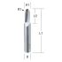 frez profilowy 6 x 13 x 25 mm Makita D-09416