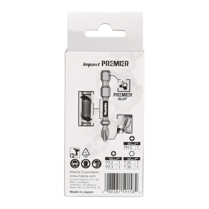 zestaw końcówek wkrętakowych magnetycznych Impact Premier Makita E-13568 5 szt. 