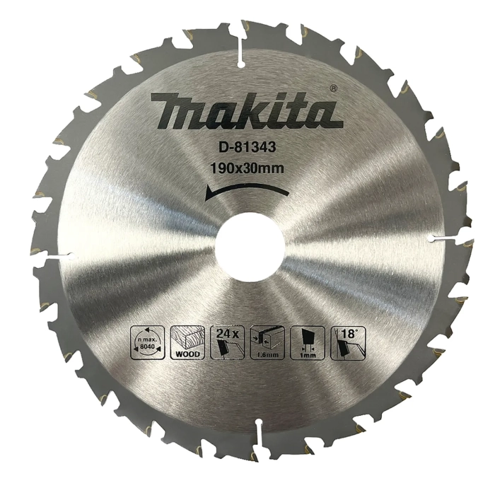 tarcza tnąca 190 x 30 mm 24 zęby Makita D-81343 ECONOMY