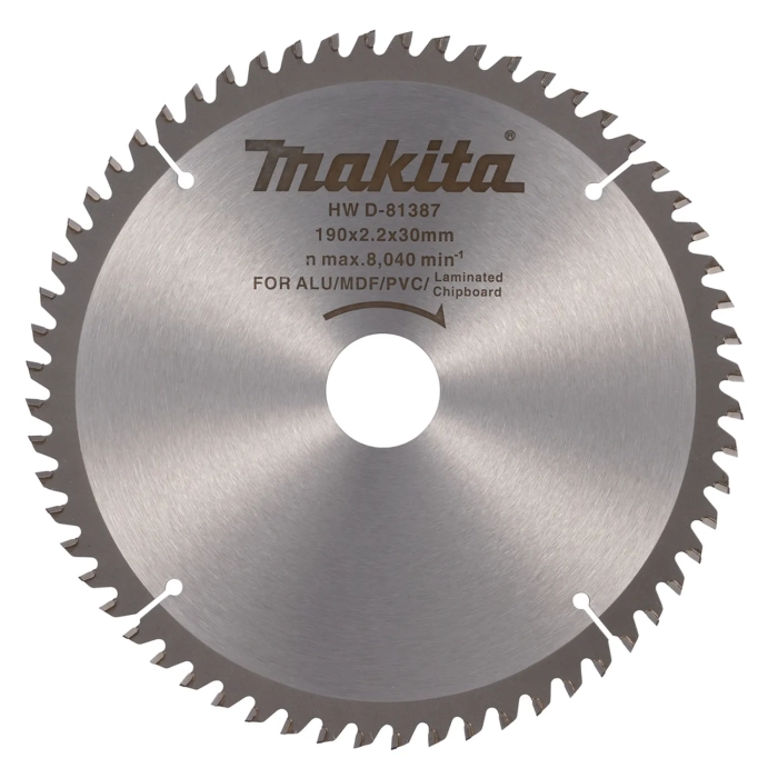 tarcza tnąca 190 x 30 60 zębów Makita D-81387 uniwersalna