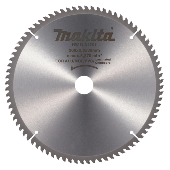 tarcza tnąca 260 x 30 80 zębów Makita D-81751 uniwersalna