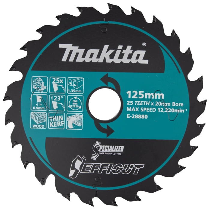 tarcza tnąca 125 x 20 25 zębów Makita E-28880 EFFICUT
