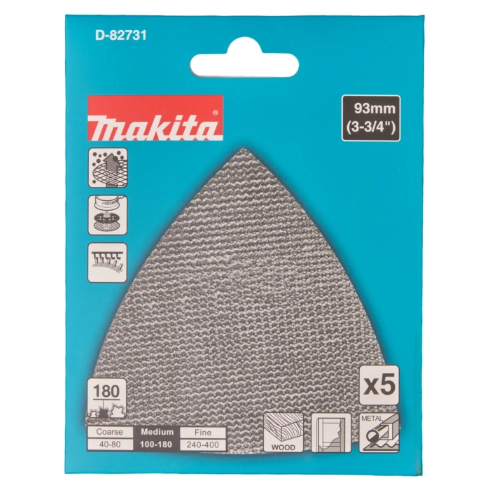 siatka szlifująca 93mm A180 5szt Makita D-82731