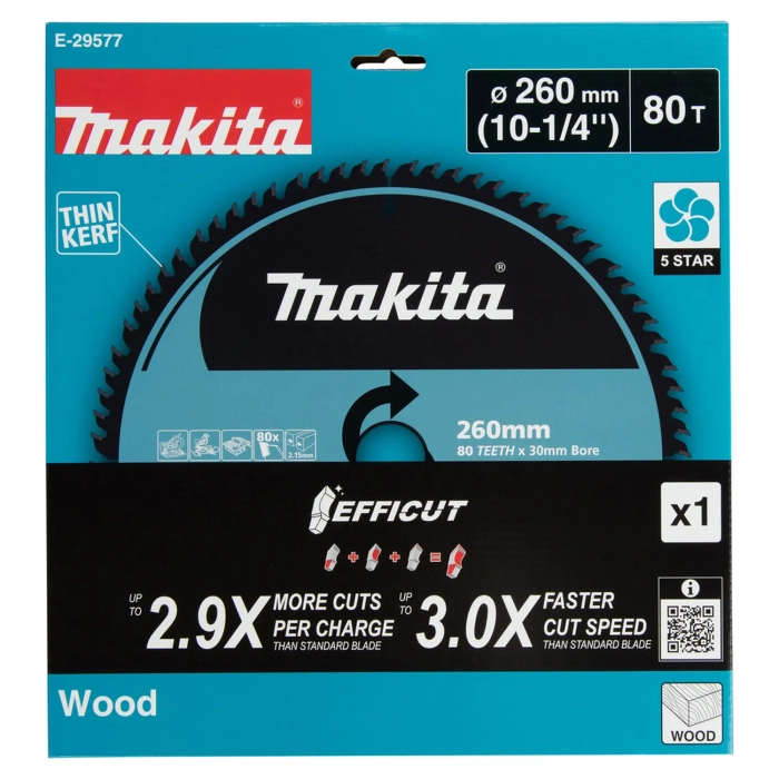 tarcza tnąca 260 x 30 80 zębów Makita E-29577
