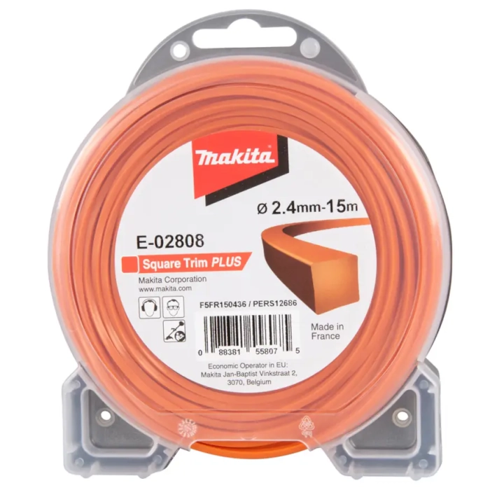 Makita E-02808 żyłka nylonowa kwadrat 2,4mm 15m