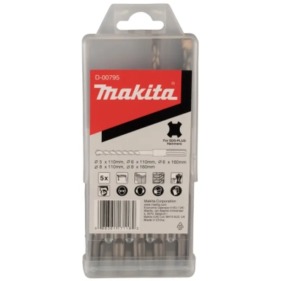 zestaw wierteł sds-plus 5szt ECONOMY Makita D-00795