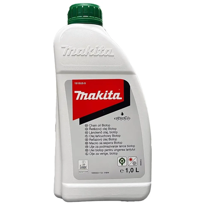 Makita 1910U0-9 olej do smarowania łańcucha w piłach łańcuchowych 1 L BIOTOP