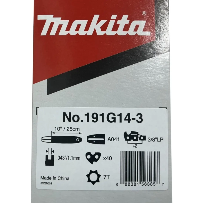 Makita 191G14-3 prowadnica łańcucha 25cm 3/8 cala 1,1mm