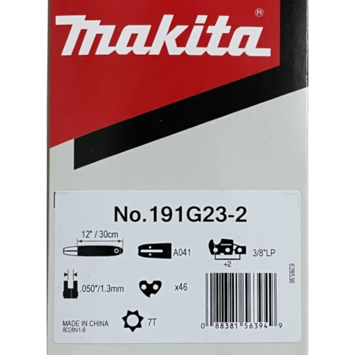 prowadnica łańcucha 30cm 3/8 cala 1,3mm Makita 191G23-2