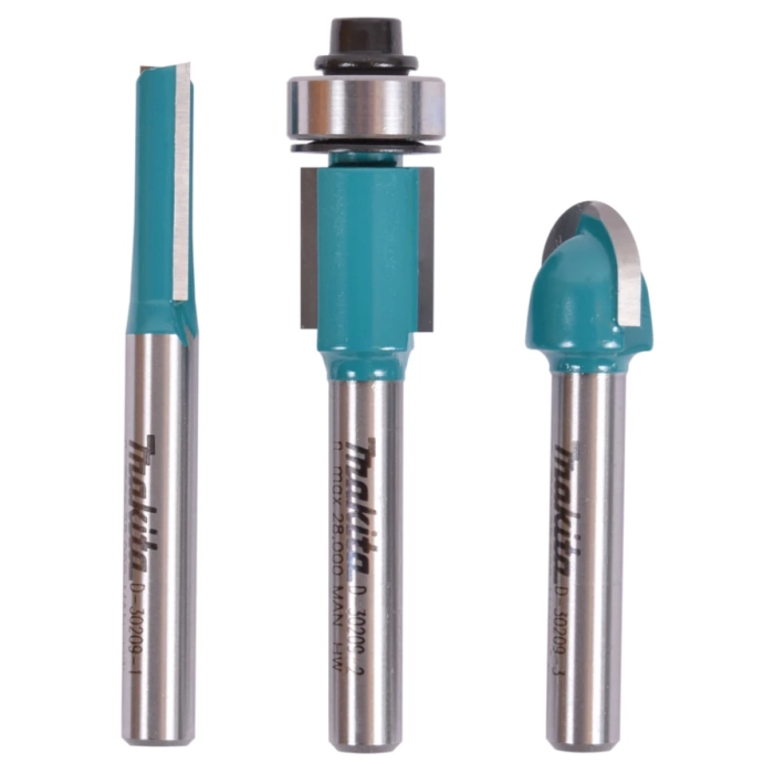 zestaw frezów 6mm 3szt. Makita D-30209