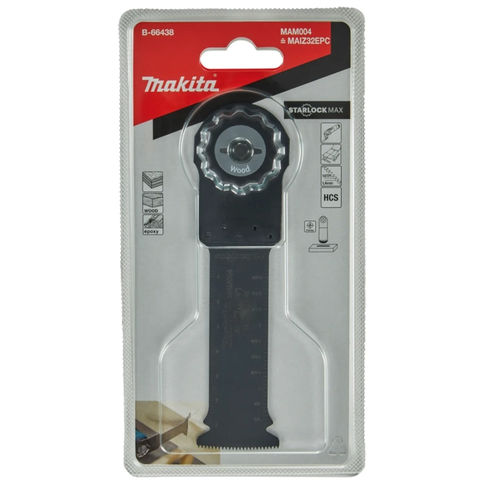 brzeszczot MAM004 Makita Starlock Max B-66438 do precyzyjnego cięcia wgłębnego 32mm 1szt