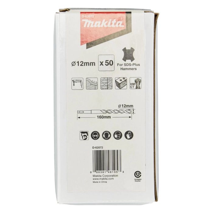 wiertło sds-plus 12x100/160mm ECONOMY Makita D-62072 50szt