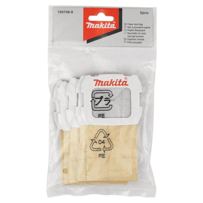 papierowe worki na pył (do pojemnika 135246-0) 5szt. Makita 194746-9