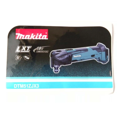 Makita 803N52-2 naklejka na walizkę do DTM51ZJX3