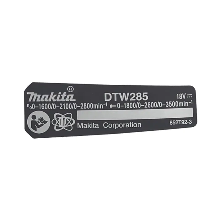 tabliczka znamionowa Makita 852T92-3 do DTW285