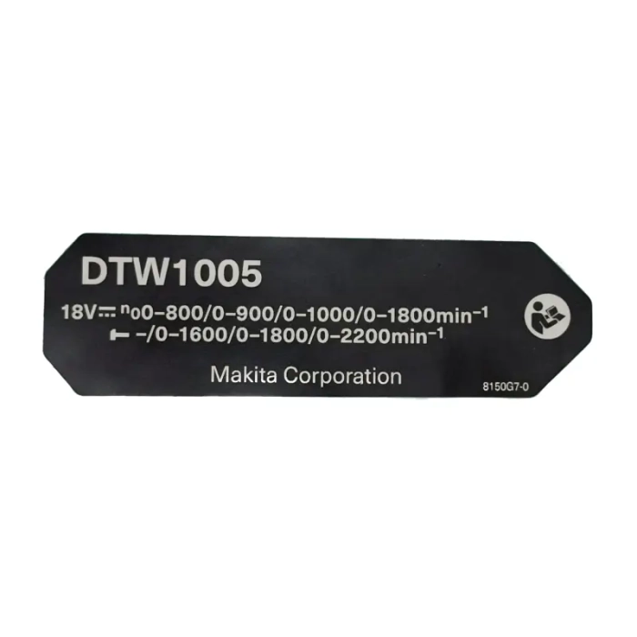 Makita 8150G7-0 tabliczka znamionowa do DTW1005
