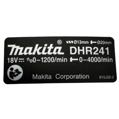 Makita 815J32-2 tabliczka znamionowa do DHR241