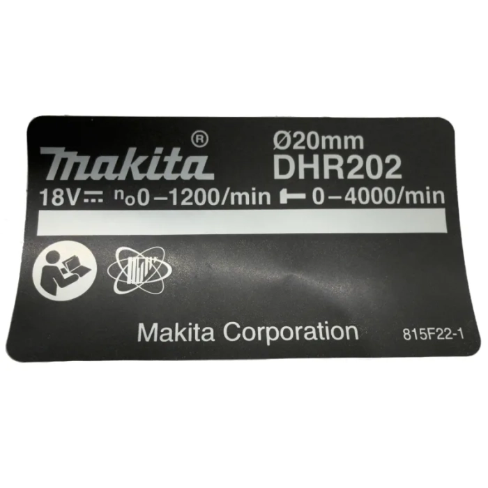 Makita 815F22-1 tabliczka znamionowa do DHR202