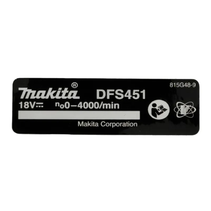 Makita 815G48-9 naklejka do DFS451