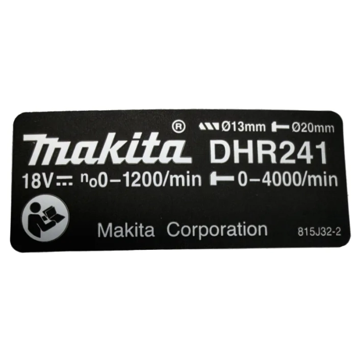 Makita 815J32-2 tabliczka znamionowa do DHR241