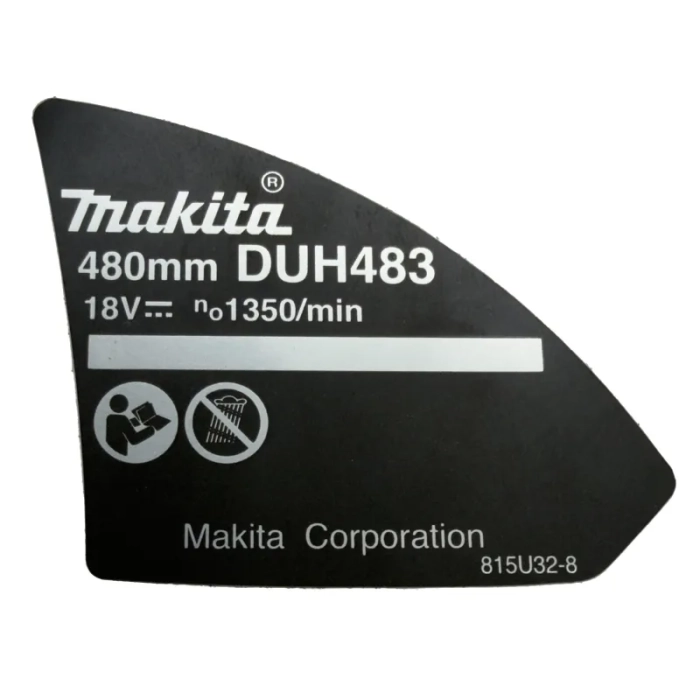 Makita 815U32-8 tabliczka znamionowa do  DUH483