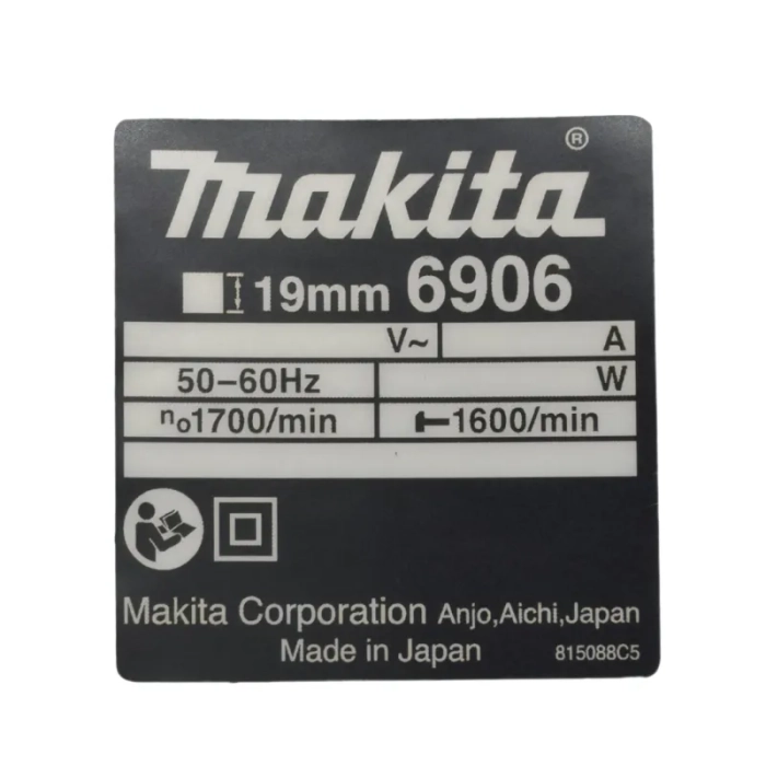 Makita 815088-5 tabliczka znamionowa 6906