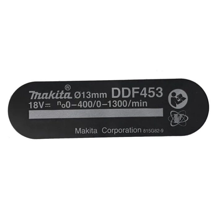 Makita 815G82-9 tabliczka znamionowa do DDF453