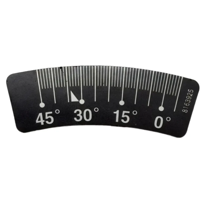 Makita 816392-5 naklejka ze skalą pochyłu ramienia do LS0714