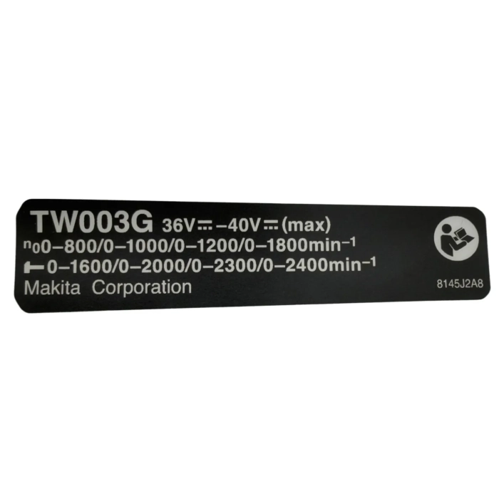 Makita 8145J2-8 tabliczka znamionowa do TW003G
