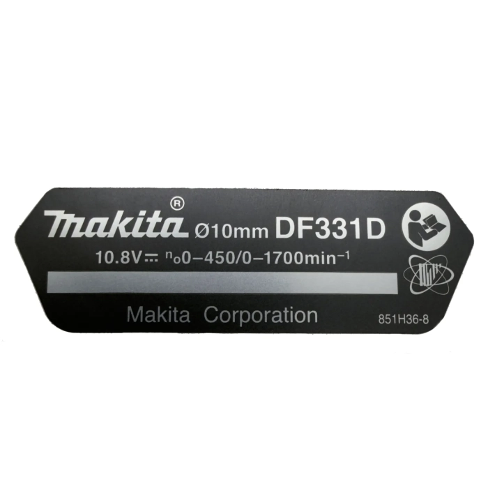 tabliczka znamionowa Makita 851H36-8 do DF331D