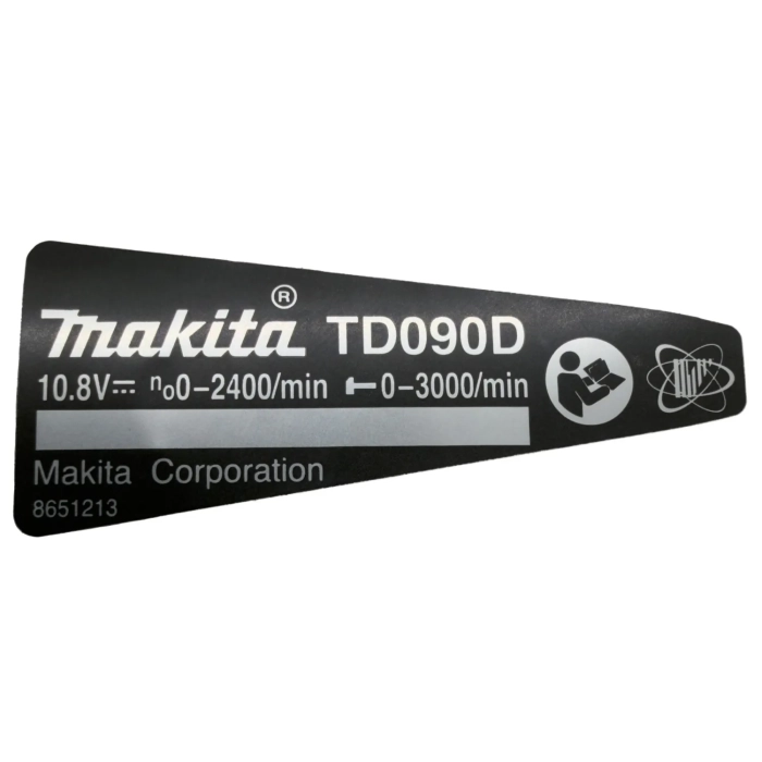 tabliczka znamionowa Makita 865121-3 do TD090D