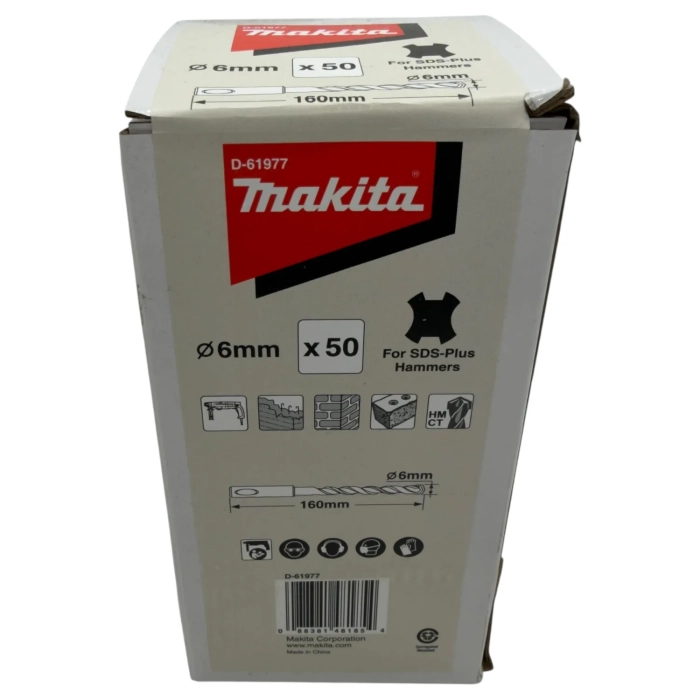 wiertło sds-plus 6x100/160mm ECONOMY 50szt Makita D-61977