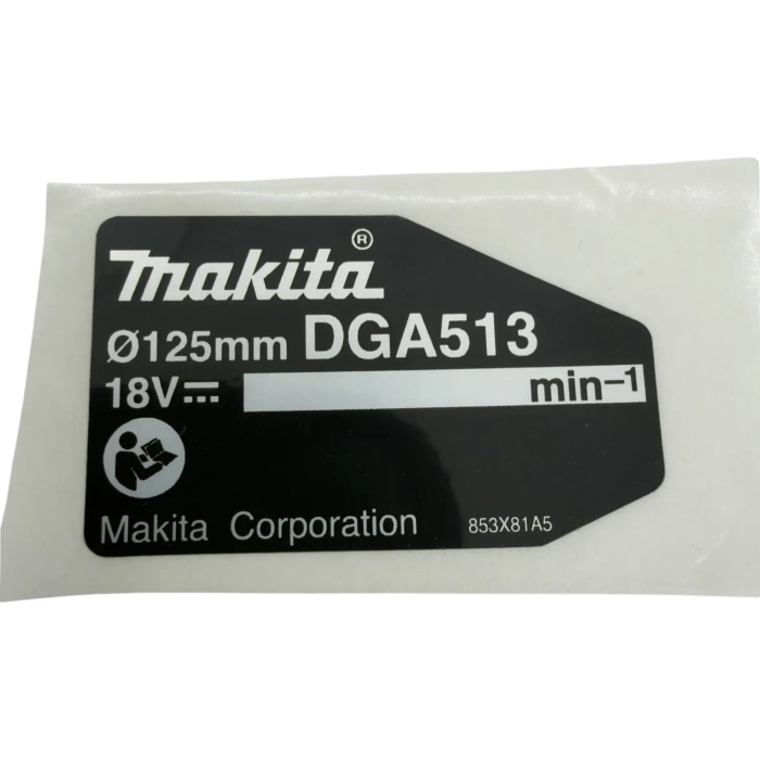 tabliczka znamionowa Makita 853X81-5 do DGA513