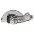 Makita JM00000623 górna osłona tarczy